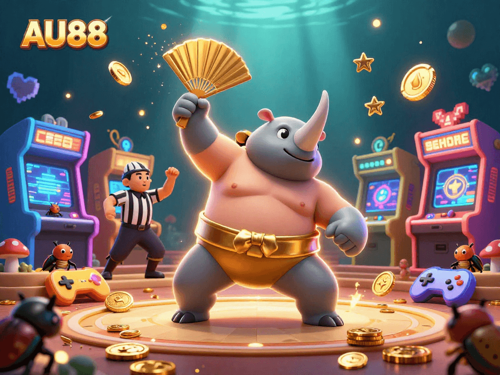 Experience thrilling gameplay at AU88 with a dynamic scene of excitement and captivating characters.
