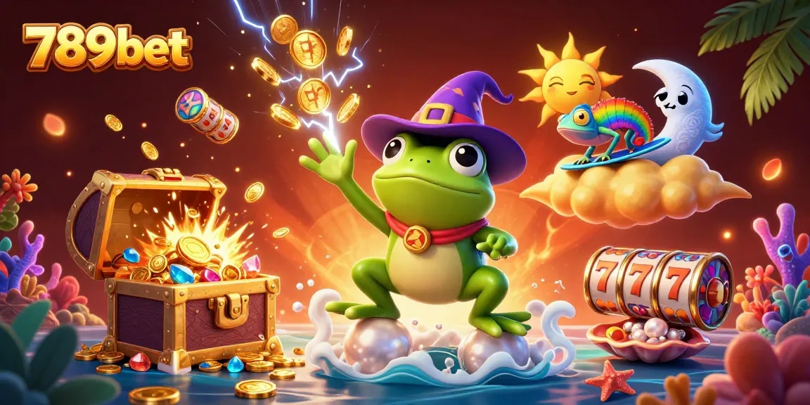 Experience winning moments with 789bet in a captivating 3D casino illustration showcasing vibrant characters and dynamic gaming elements.