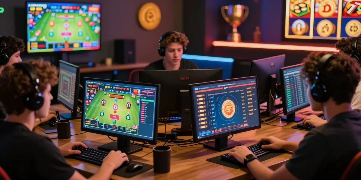 Engaged players enjoying 68gamebai online gaming environment with real-time betting displays.