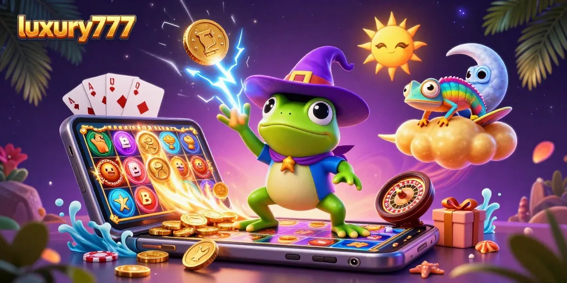Experience luxury777 with a vibrant 3D slot gaming universe featuring exciting elements and characters.