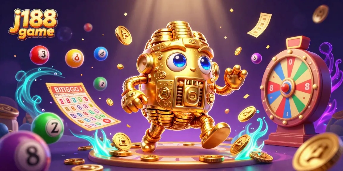 Engage in the thrilling j188 game with dynamic colors and captivating casino elements.