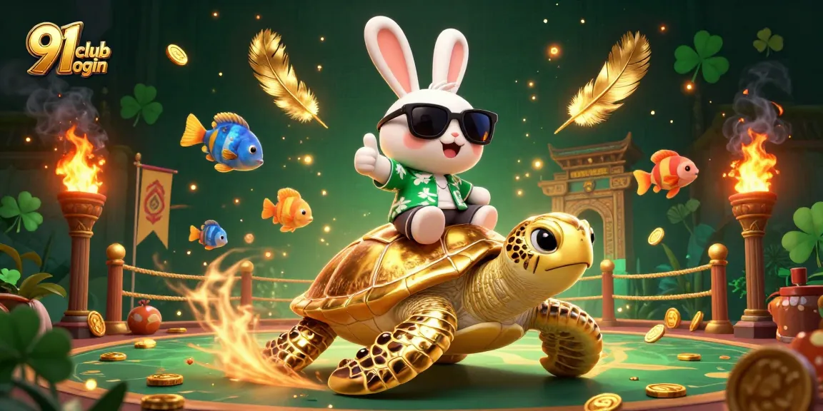 Join the excitement of 91 club login with our vibrant casino-themed illustration.
