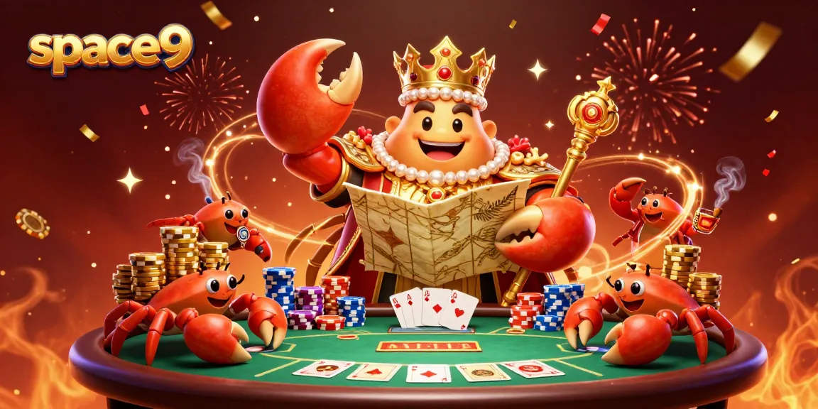 Experience thrilling gaming at space9 Casino with a vibrant 3D casino scene full of excitement and rewards.