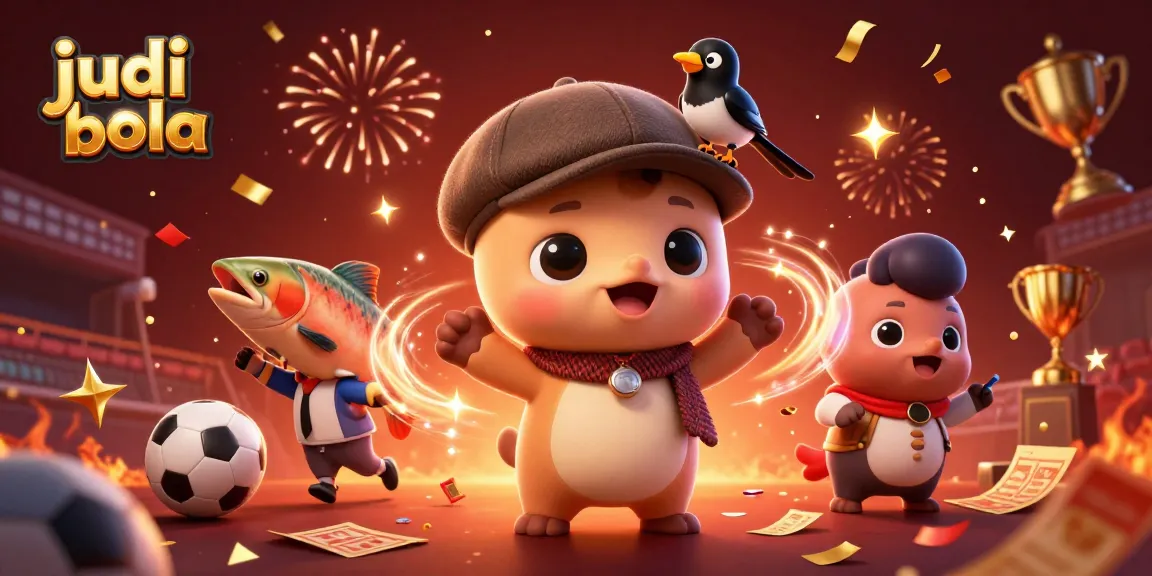 Bet on judi bola as baby Nessie and friends engage in a lively sports betting scene.