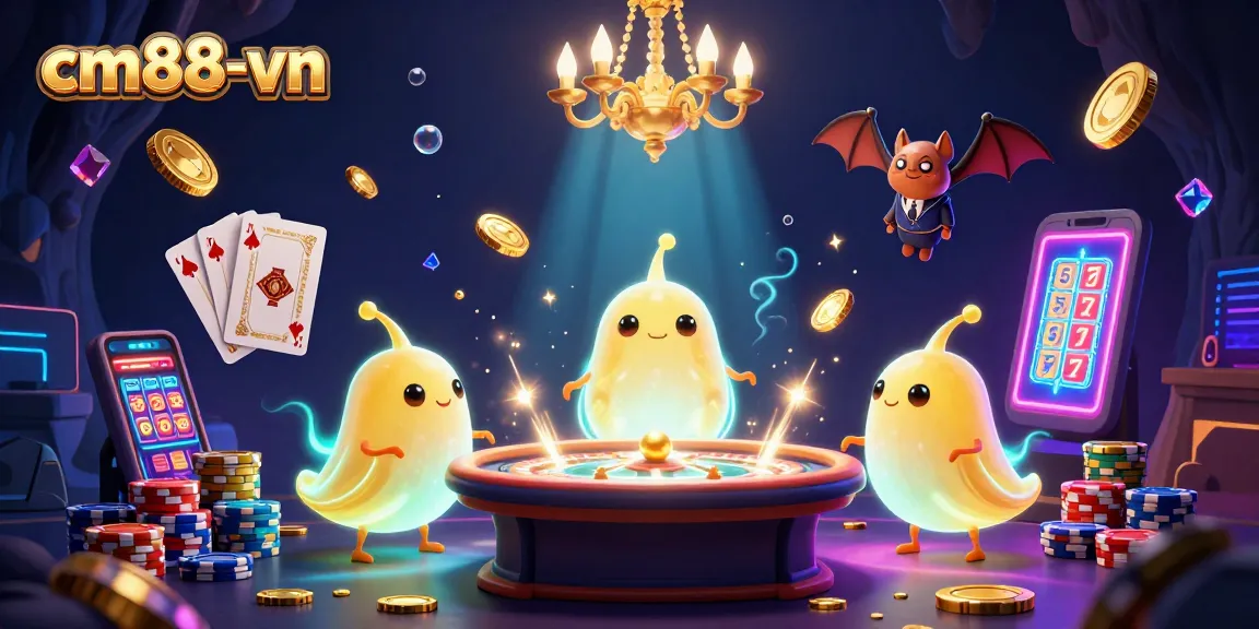 Experience thrilling gambling action at cm88-vn with vibrant glowworms illuminating gameplay