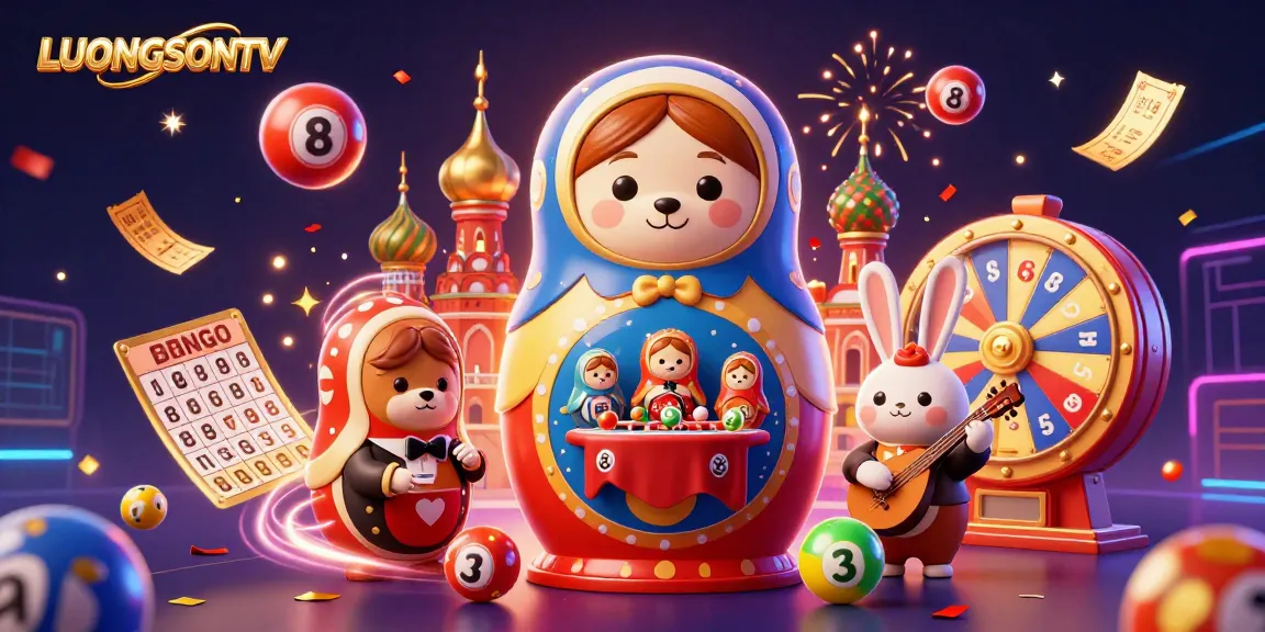 LUONGSONTV ignites excitement with colorful lottery balls and engaging casino elements in a vibrant celebration of luck.