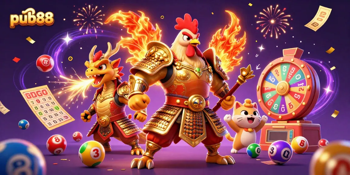 Experience exciting wins with pub88's dynamic gaming scene featuring vibrant lottery elements.