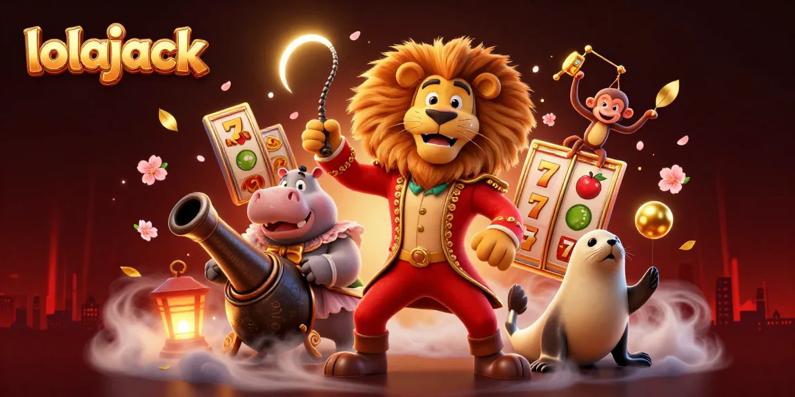 Experience thrilling gameplay at lolajack Casino with vibrant 3D characters and exciting slot elements.