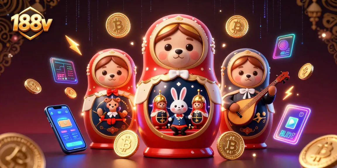 Experience thrilling gameplay at 188v with colorful bears and vibrant casino elements.