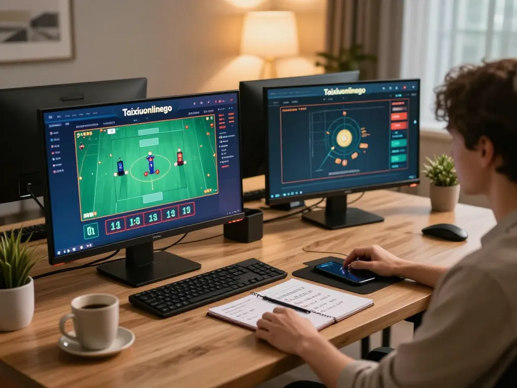 Engaging online gaming scene with taixiuonlinego interface displayed, showcasing strategic betting activities.