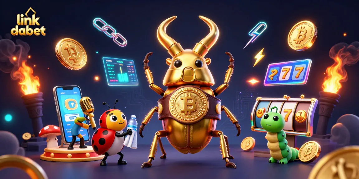 Engage with the thrilling world of link dabet as giant golden stag beetle faces off in the casino.