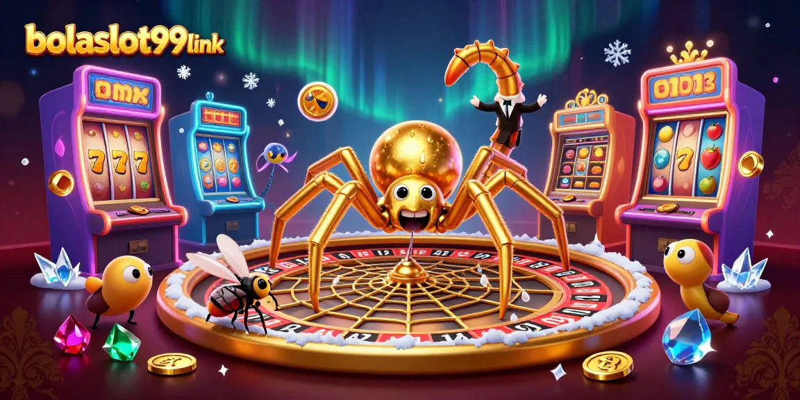 Experience the thrill of bolaslot99 link with a vibrant casino scene featuring engaging game elements and animated characters.
