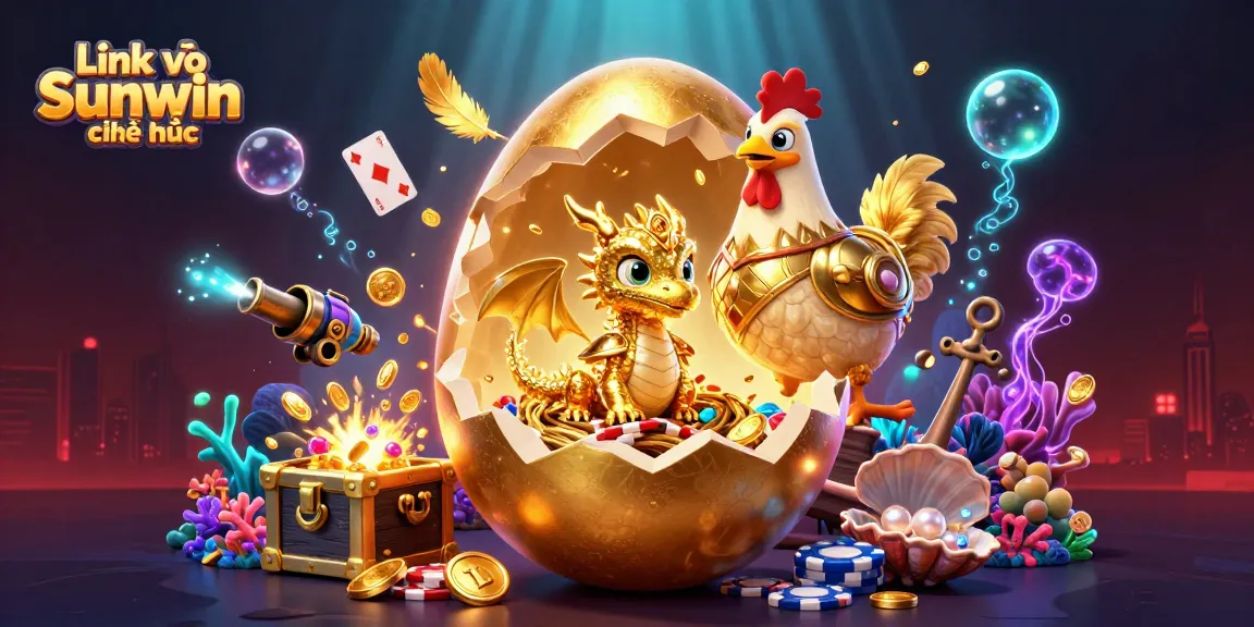 Engage with Link vào Sunwin chính thức by exploring a vibrant golden dragon scene filled with dynamic gambling elements.