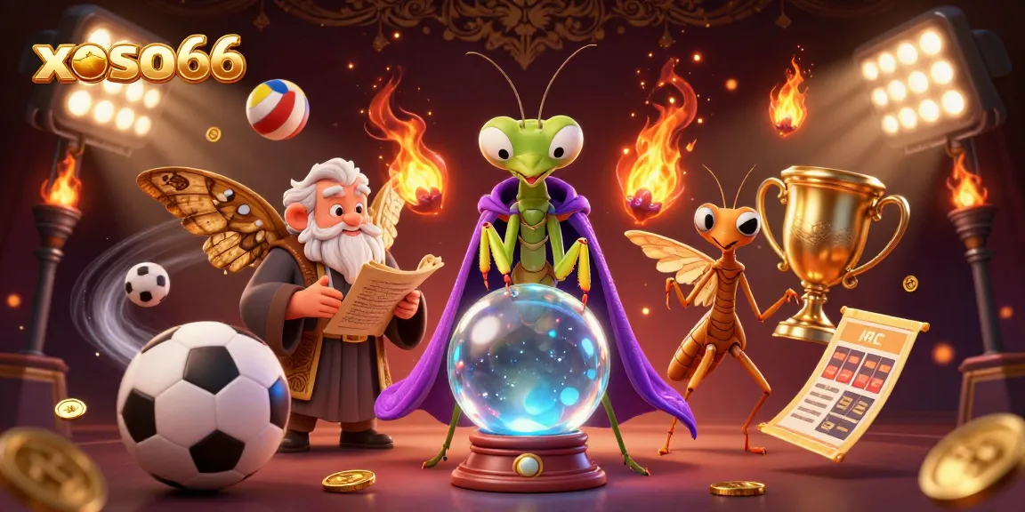 Engage with the exhilarating xoso66 sports betting scene showcased by vibrant characters and dynamic action elements.