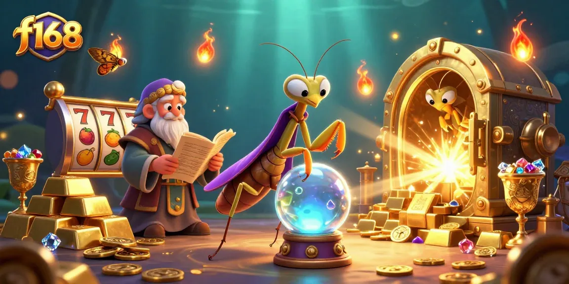 Engage with f168 and win big with thrilling slot games and mystical elements in a vibrant casino scene.